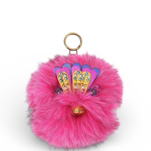 Kurt Geiger Accessories - Kurt Geiger Pom Pom Eagle Bag Charm